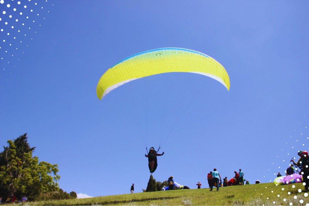 clase inciación de cursos de parapente